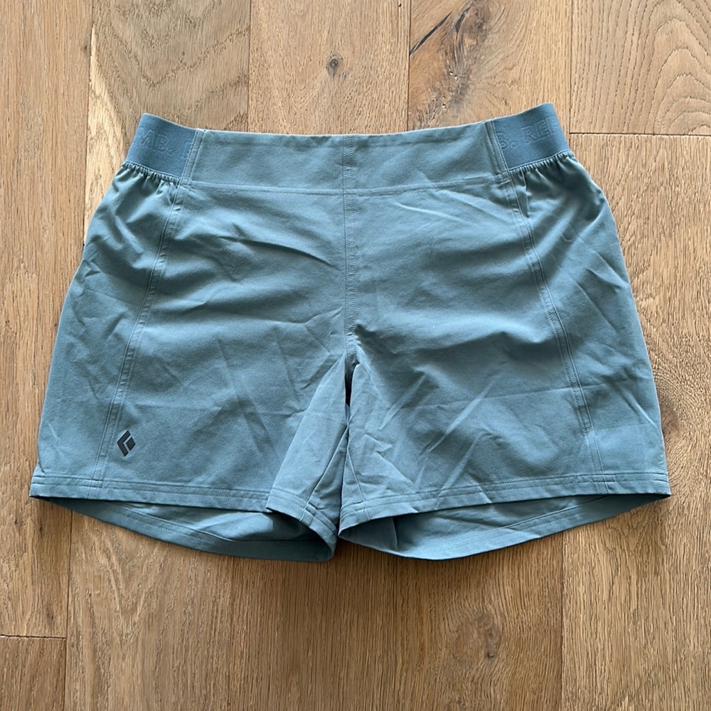 Black diamond teal shorts- new without tags